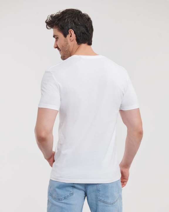 RUSSELL MEN'S PURE ORGANIC V-NECK T-Shirt personalisierbar