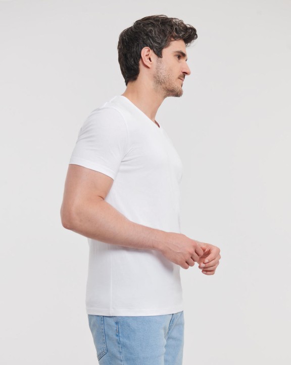 RUSSELL MEN'S PURE ORGANIC V-NECK T-Shirt personalisierbar