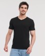 RUSSELL MEN'S PURE ORGANIC V-NECK T-Shirt personalisierbar