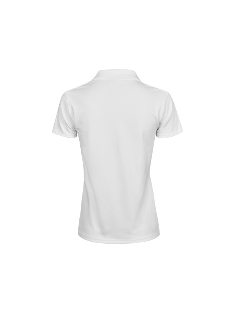 TEE JAYS WOMENS LUXURY STRETCH V-NECK POLO blanc personnalisable