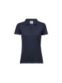 TEE JAYS WOMENS LUXURY STRETCH V-NECK POLO bleu marine personnalisable