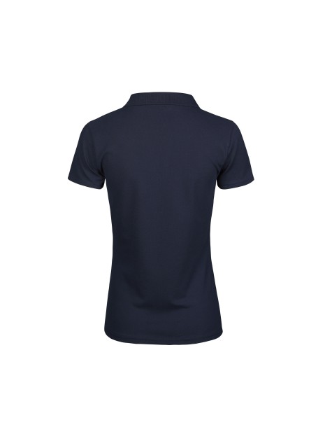 TEE JAYS WOMENS LUXURY STRETCH V-NECK POLO bleu marine personnalisable