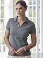 Polos à personnaliser TEE JAYS WOMENS LUXURY STRETCH V-NECK POLO 