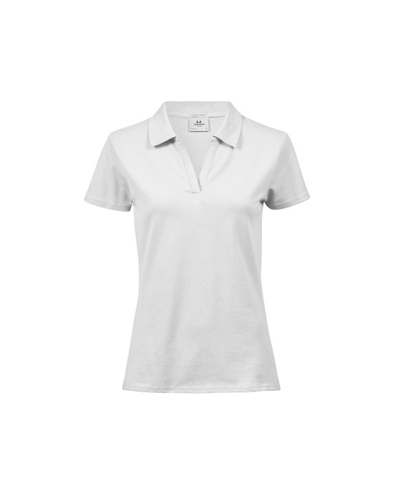 Polo's TEE JAYS WOMENS LUXURY STRETCH V-NECK POLO voor bedrukking &amp; borduring