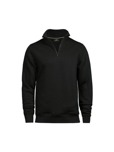 TEE JAYS HALF ZIP SWEATSHIRT noir personnalisable