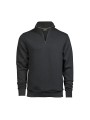 TEE JAYS HALF ZIP SWEATSHIRT dark grey personnalisable