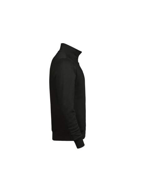 TEE JAYS HALF ZIP SWEATSHIRT noir personnalisable