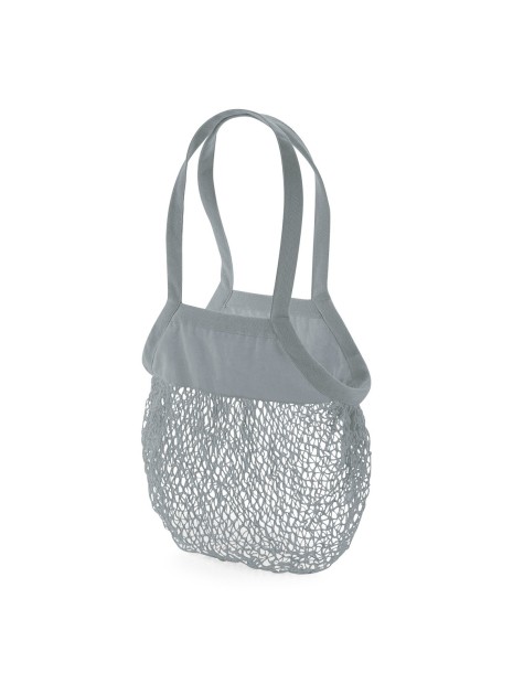 WESTFORDMILL Filet à provisions en coton bio PURE GREY personnalisable