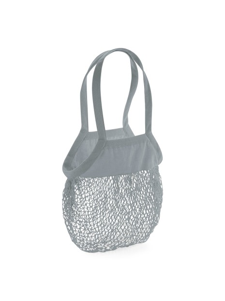 WESTFORDMILL Filet à provisions en coton bio PURE GREY personnalisable