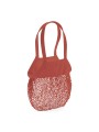 WESTFORDMILL Filet à provisions en coton bio orange rust personnalisable