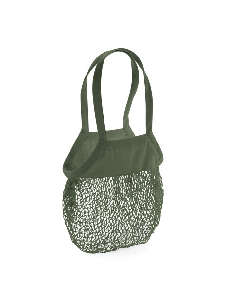 WESTFORDMILL Filet à provisions en coton bio vert olive personnalisable