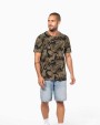 T-shirt personnalisable KARIBAN T-shirt camo manches courtes homme