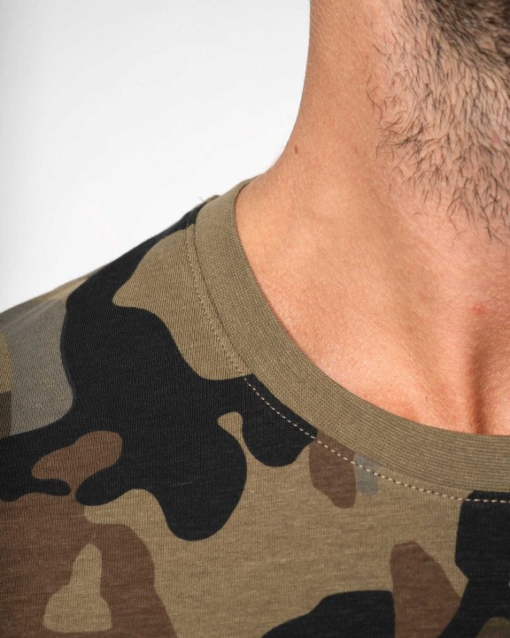 T-shirt personnalisable KARIBAN T-shirt camo manches courtes homme