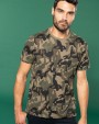 T-shirt personnalisable KARIBAN T-shirt camo manches courtes homme