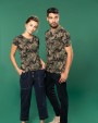 T-shirt personnalisable KARIBAN T-shirt camo manches courtes homme