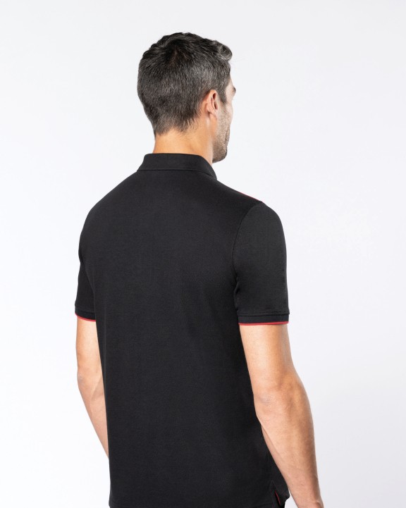 WK. DESIGNED TO WORK Polo Day To Day mit kontrastfarbenen, kurzen Ärmeln Poloshirt personalisierbar