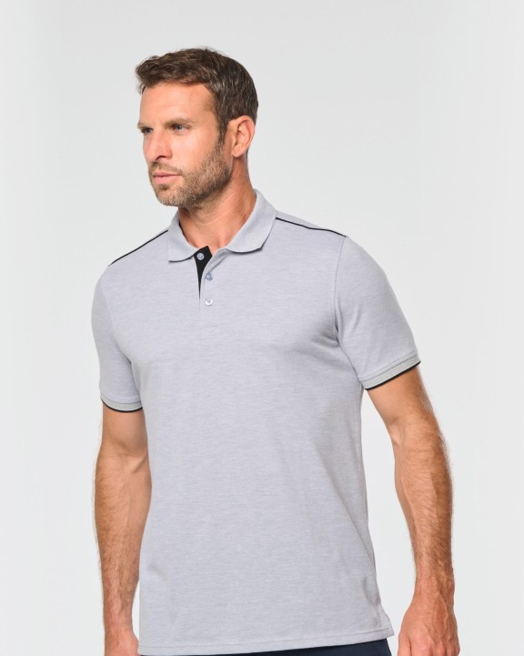 Polo personnalisable WK. DESIGNED TO WORK Polo Day To Day contrasté manches courtes homme