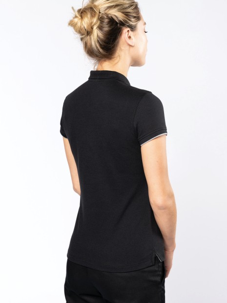 Polos à personnaliser WK. DESIGNED TO WORK Polo Day To Day contrasté manches courtes femme 