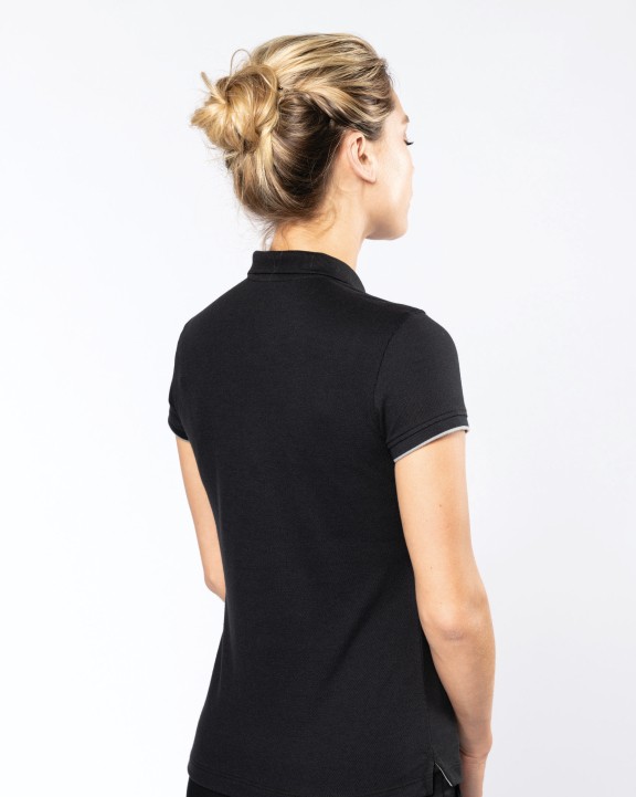 Polo personnalisable WK. DESIGNED TO WORK Polo Day To Day contrasté manches courtes femme