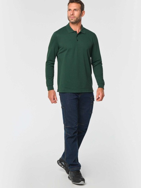 Polos à personnaliser WK. DESIGNED TO WORK Polo manches longues homme 