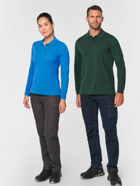 Polos à personnaliser WK. DESIGNED TO WORK Polo manches longues femme 