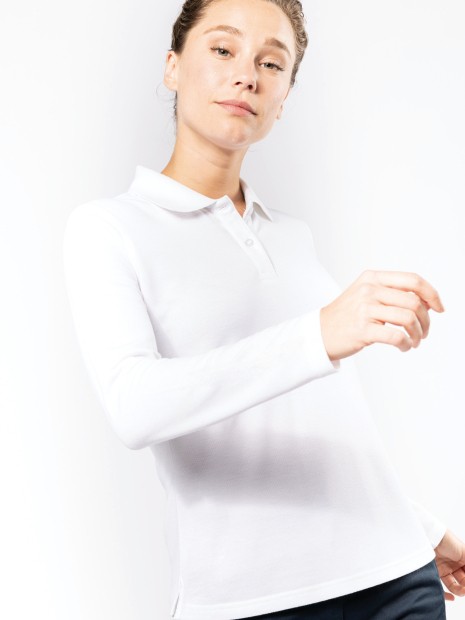 Polos à personnaliser WK. DESIGNED TO WORK Polo manches longues femme 