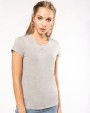 T-shirt KARIBAN Dames-t-shirt ronde hals korte mouwen voor bedrukking &amp; borduring