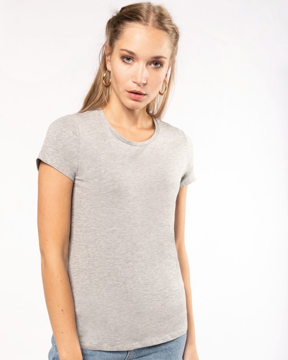 T-shirt KARIBAN Dames-t-shirt ronde hals korte mouwen voor bedrukking &amp; borduring