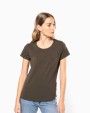 KARIBAN Kurzarm-Damen-T-Shirt mit Rundhalsausschnitt T-Shirt personalisierbar