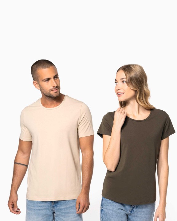 T-shirt KARIBAN Dames-t-shirt ronde hals korte mouwen voor bedrukking &amp; borduring