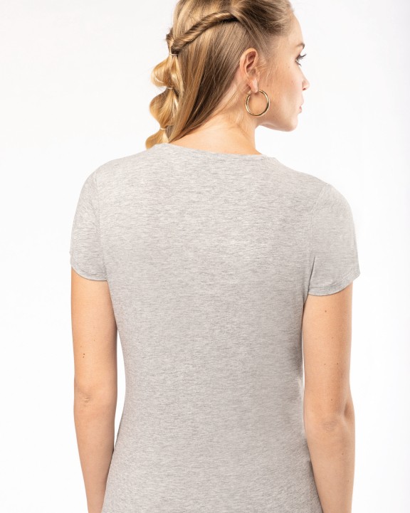 T-shirt KARIBAN Dames-t-shirt ronde hals korte mouwen voor bedrukking &amp; borduring