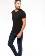 KARIBAN Kurzarm-T-Shirt mit V-Ausschnitt T-Shirt personalisierbar