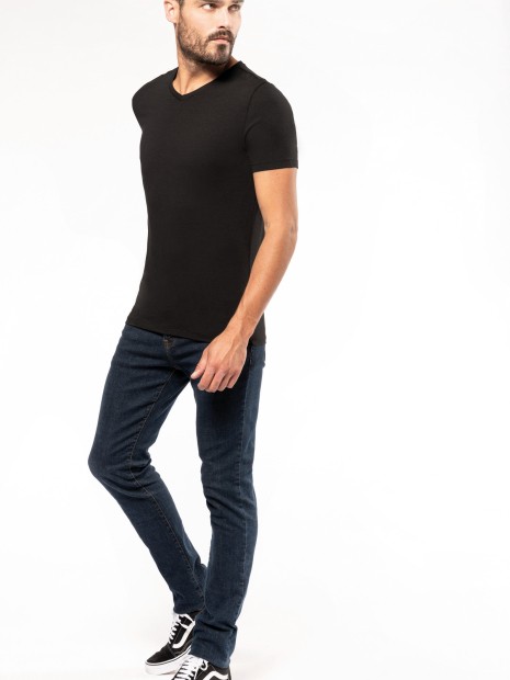 T-Shirts à personnaliser KARIBAN T-shirt manches courtes col V homme 