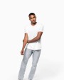 KARIBAN Kurzarm-T-Shirt mit V-Ausschnitt T-Shirt personalisierbar