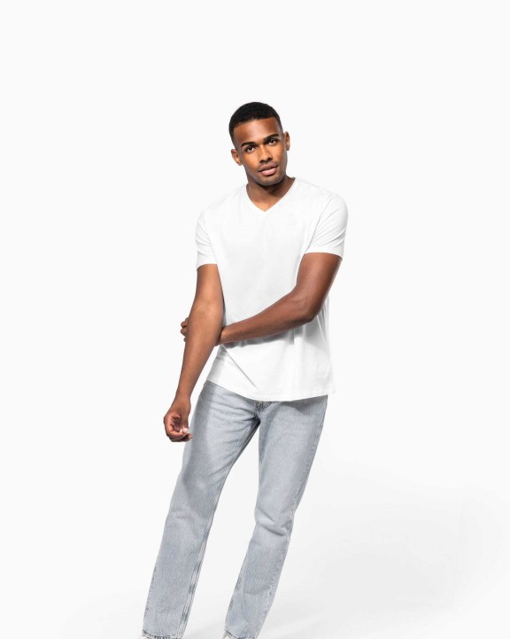 T-shirt personnalisable KARIBAN T-shirt manches courtes col V homme