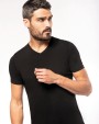 KARIBAN Kurzarm-T-Shirt mit V-Ausschnitt T-Shirt personalisierbar