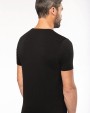 KARIBAN Kurzarm-T-Shirt mit V-Ausschnitt T-Shirt personalisierbar