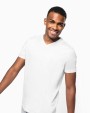 KARIBAN Kurzarm-T-Shirt mit V-Ausschnitt T-Shirt personalisierbar