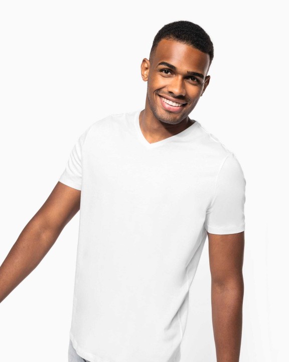 T-shirt personnalisable KARIBAN T-shirt manches courtes col V homme