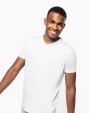 KARIBAN Kurzarm-T-Shirt mit V-Ausschnitt T-Shirt personalisierbar