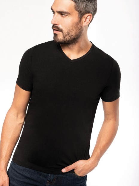 T-Shirts à personnaliser KARIBAN T-shirt manches courtes col V homme 