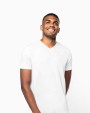 KARIBAN Kurzarm-T-Shirt mit V-Ausschnitt T-Shirt personalisierbar