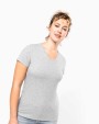 T-shirt personnalisable KARIBAN T-shirt col V manches courtes femme
