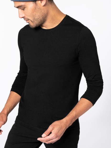 T-Shirts à personnaliser KARIBAN T-shirt col rond manches longues homme 