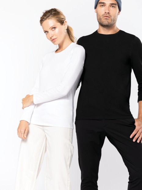 T-Shirts à personnaliser KARIBAN T-shirt col rond manches longues homme 