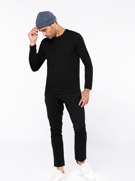 T-Shirts à personnaliser KARIBAN T-shirt col rond manches longues homme 
