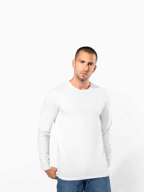 T-Shirts à personnaliser KARIBAN T-shirt col rond manches longues homme 