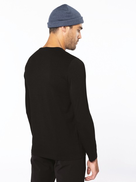T-Shirts à personnaliser KARIBAN T-shirt col rond manches longues homme 