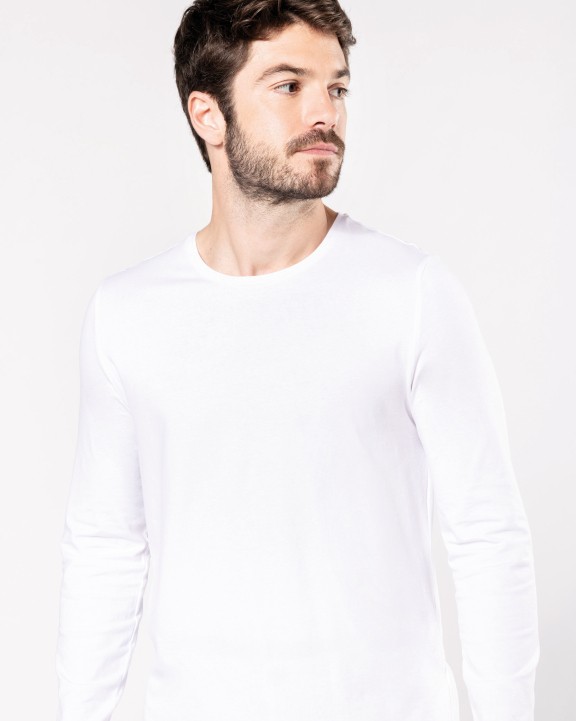 T-shirt KARIBAN T-shirt ronde hals lange mouwen voor bedrukking &amp; borduring