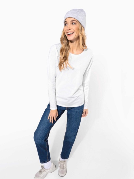 T-Shirts à personnaliser KARIBAN T-shirt col rond manches longues femme 